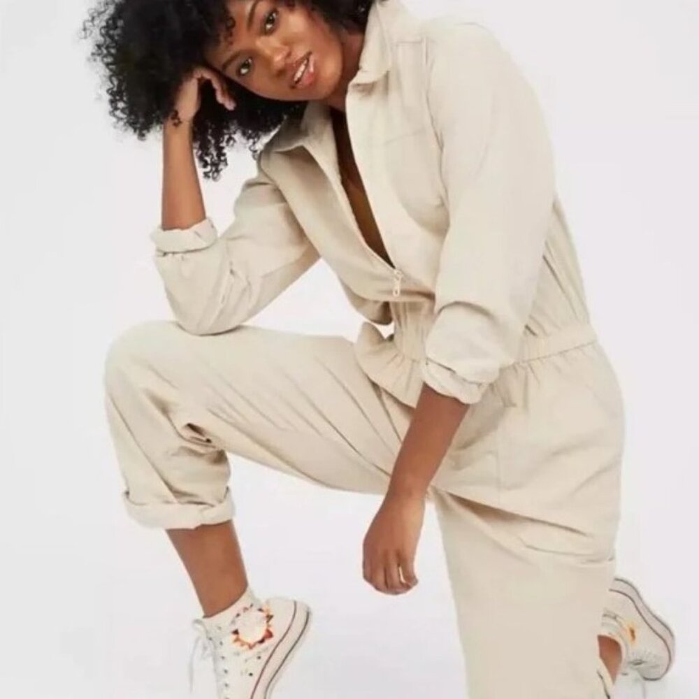 NEW Aerie Corduroy Jumpsuit L